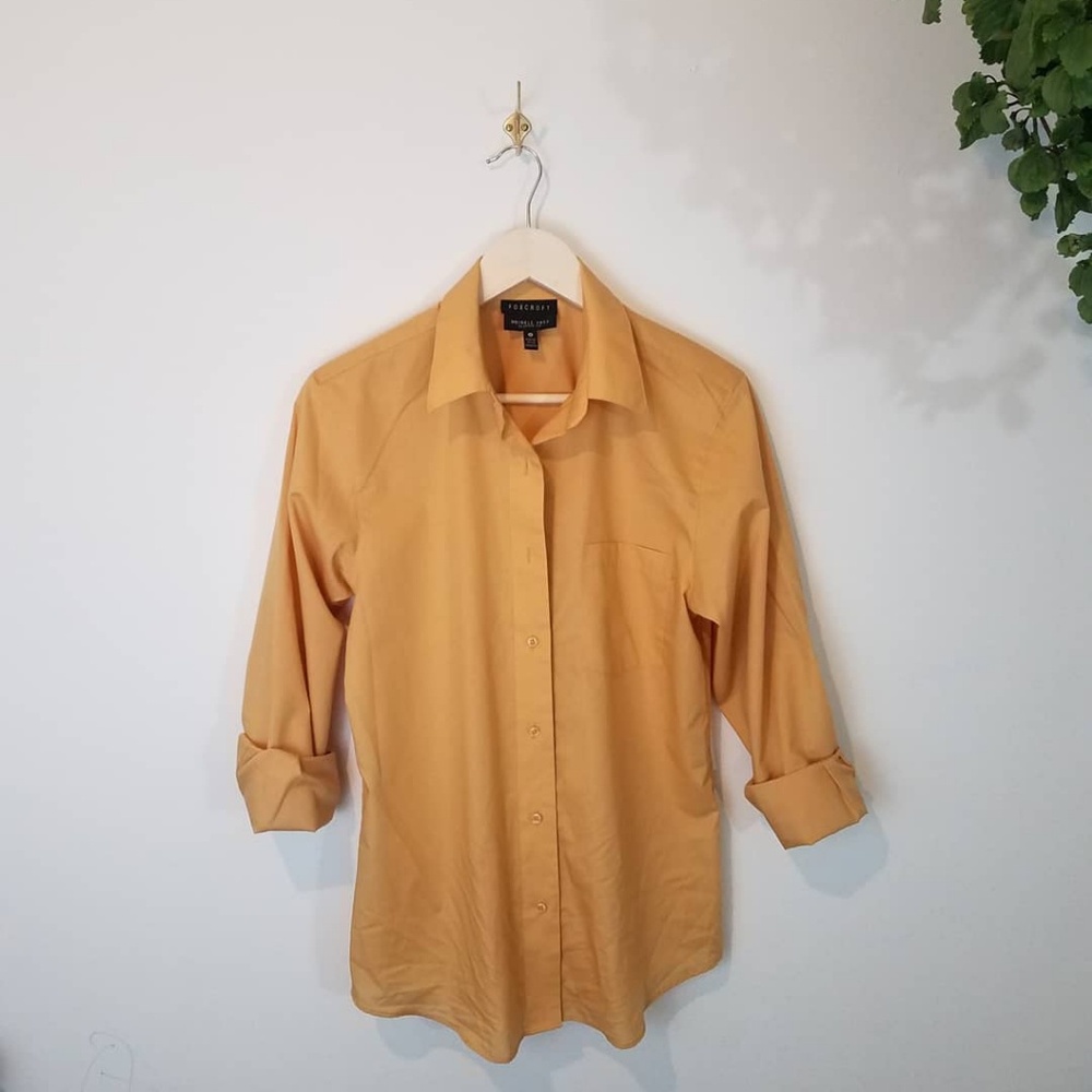 Gold Button down top - Picture 3 of 4